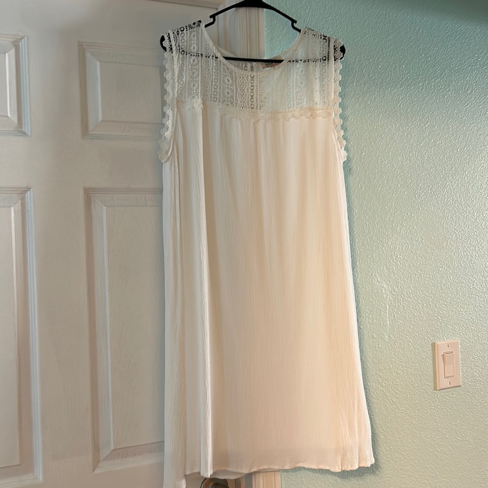 White dress with beautiful detail